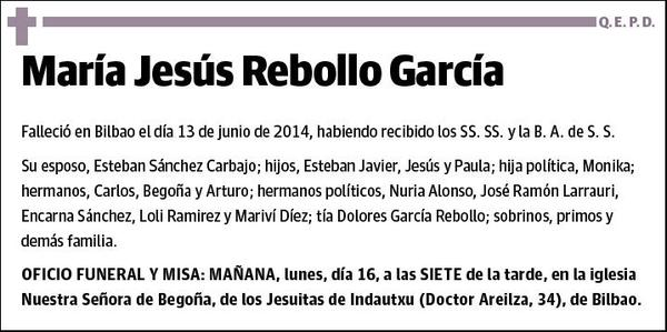 REBOLLO GARCIA,MARIA JESUS