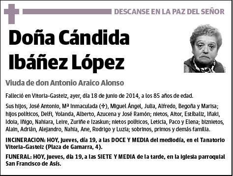 IBAÑEZ LOPEZ,CANDIDA