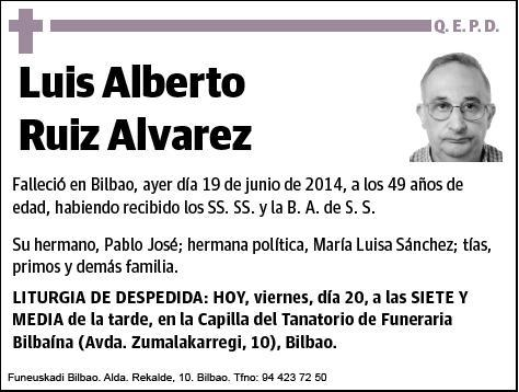 RUIZ ALVAREZ,LUIS ALBERTO