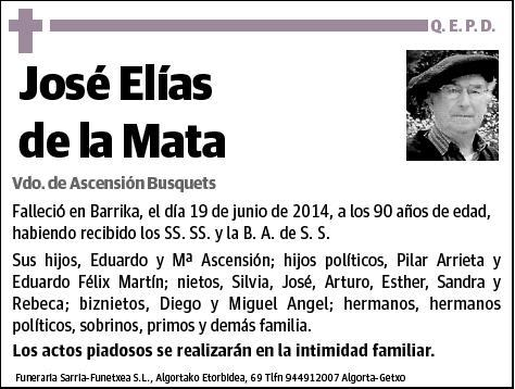 DE LA MATA,JOSE ELIAS