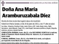 ARAMBURUZABALA DIEZ,ANA MARIA