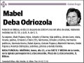 DEBA ODRIOZOLA,MABEL