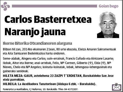 BASTERRETXEA NARANJO,CARLOS