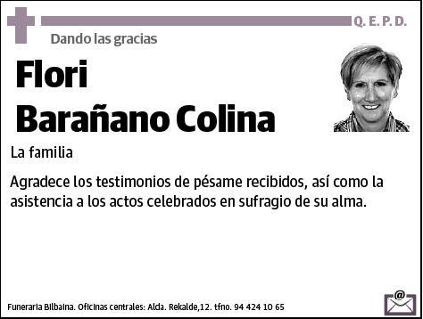 BARAÑANO COLINA,FLORI