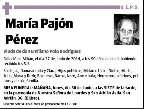 PAJON PEREZ,MARIA