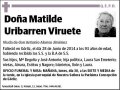URIBARREN VIRUETE,MATILDE