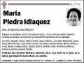 PIEDRA IDIAQUEZ,MARIA