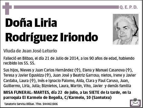RODRIGUEZ IRIONDO,LIRIA