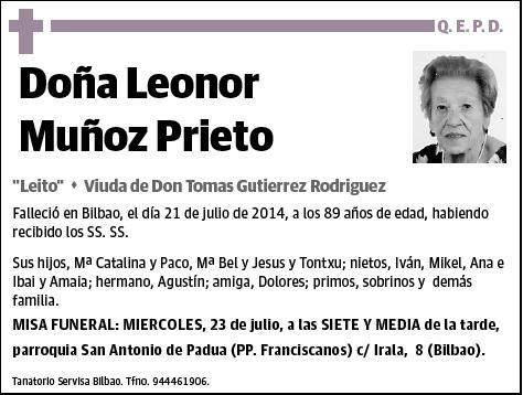 MUÑOZ PRIETO,LEONOR