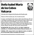 DE LOS COBOS VALCARCE,ISABEL MARIA