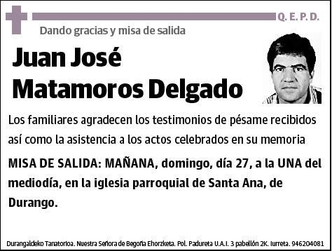 MATAMOROS DELGADO,JUAN JOSE