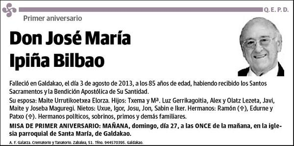IPIÑA BILBAO,JOSE MARIA