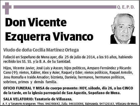 EZQUERRA VIVANCO,VICENTE