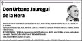 JAUREGUI DE LA HERA,URBANO