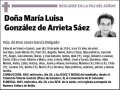 GONZALEZ DE ARRIETA SAEZ,MARIA LUISA