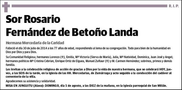 FERNANDEZ DE BETOÑO LANDA,ROSARIO