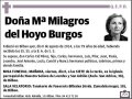 DEL HOYO BURGOS,Mª MILAGROS