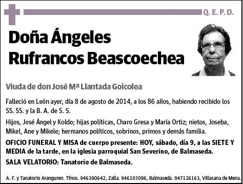 RUFRANCOS BEASCOECHEA,ANGELES