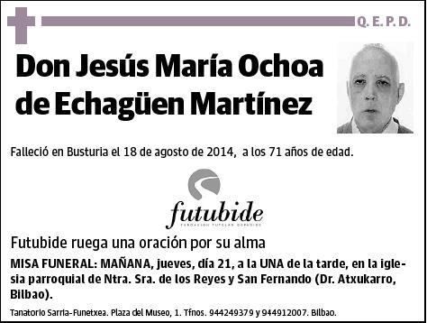 OCHOA DE ECHAGUEN MARTINEZ,JESUS MARIA