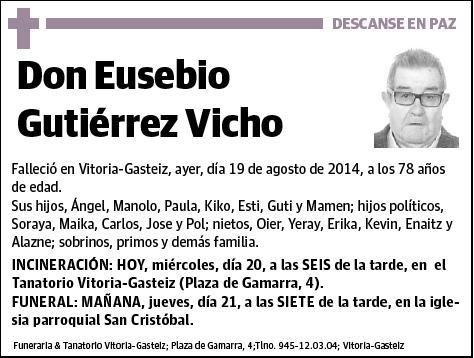 GUTIERREZ VICHO,EUSEBIO