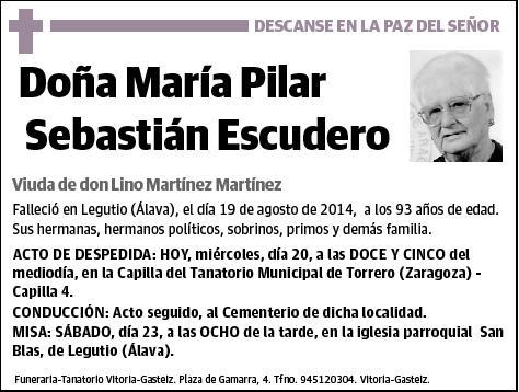 SEBASTIAN ESCUDERO,MARIA PILAR