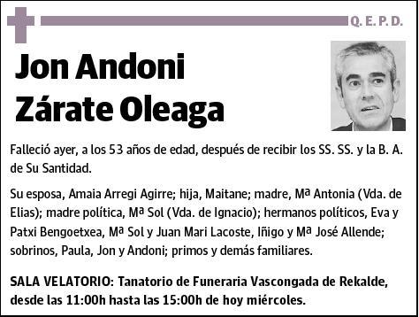 ZARATE OLEAGA,JON ANDONI