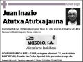 ATUTXA ATUTXA,JUAN INAZIO