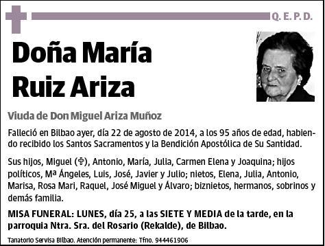 RUIZ ARIZA,MARIA