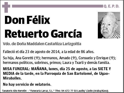 RETUERTO GARCIA,FELIX