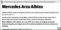 ARZA ALBIZU,MERCEDES