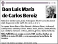 DE CARLOS BEROIZ,LUIS MARIA