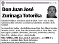 ZURINAGA TOTORIKA,JUAN JOSE