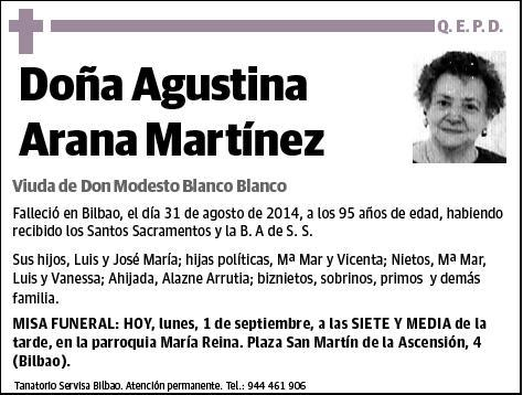 ARANA MARTINEZ,AGUSTINA
