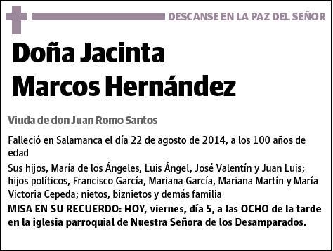 MARCOS HERNANDEZ,JACINTA
