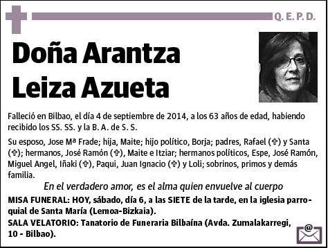 LEIZA AZUETA,ARANTZA