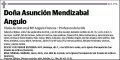 MENDIZABAL ANGULO,ASUNCION