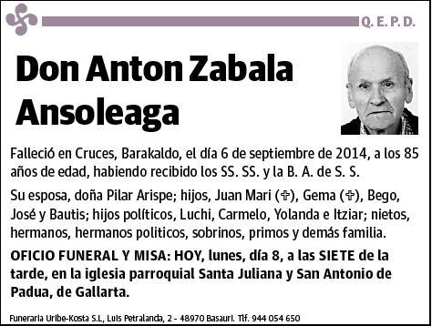ZABALA ANSOLEAGA,ANTON