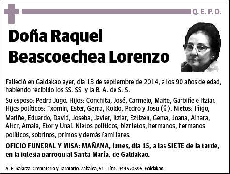 BEASCOECHEA LORENZO,RAQUEL