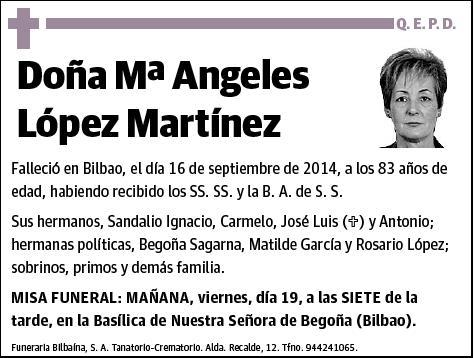 LOPEZ MARTINEZ,Mª ANGELES