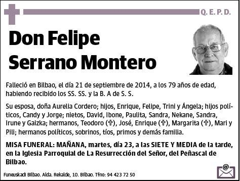 SERRANO MONTERO,FELIPE