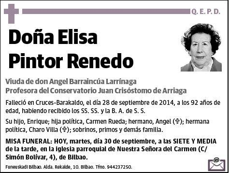 PINTOR RENEDO,ELISA