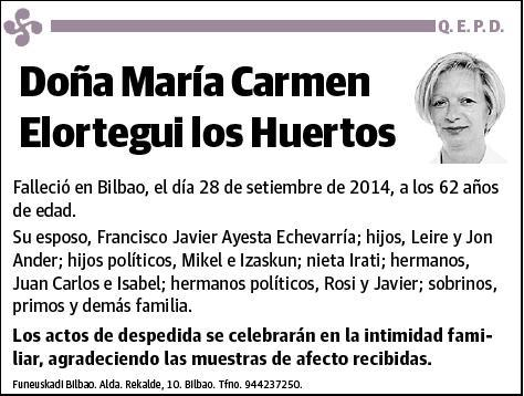 ELORTEGUI LOS HUERTOS,MARIA CARMEN