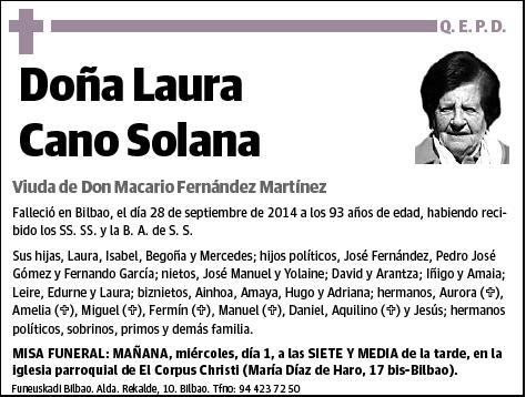 CANO SOLANA,LAURA