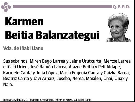 BEITIA BALANZATEGUI,KARMEN