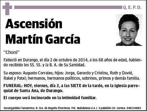 MARTIN GARCIA,ASCENSION