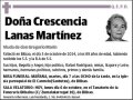 LANAS MARTINEZ,CRESCENCIA