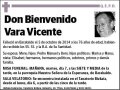 VARA VICENTE,BIENVENIDO