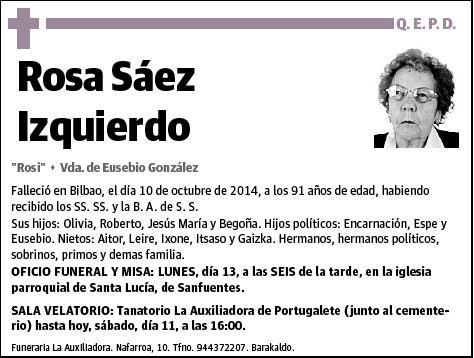 SAEZ IZQUIERDO,ROSA
