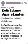 AGUIRRE LAMBARRI,ESKARNE