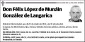 LOPEZ DE MUNAIN GONZALEZ DE LANGARICA,FELIX